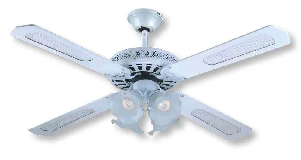 Ventilatore A Soffitto Con luce 4 Pale In Legno 65W - immagine 2