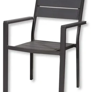 Sedia Tenerife Con Braccioli Effetto Legno