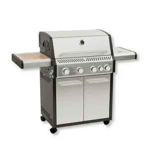 Barbecue A Gas Etna 4 Bruciatori + 1 Fornello cm 150x60x154h