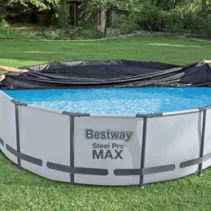 Telo Copripiscina Antracite Per Piscine Tonde "Frame e Fast Set"