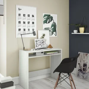 Scrittoio cm 79x43x79h Bianco Alpes