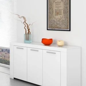 Mobile 3 Ante cm.144x42x80h Bianco Artik