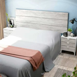 Testiera Con 2 Comodini Bianco Artik - Bianco Velho