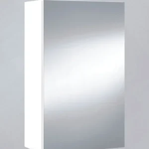 Armadietto Con Specchio 1 Anta cm.40x21x65h Finitura Bianca