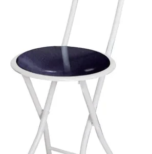 Sgabello Alto Richiudibile Con Spalliera "PIPPO GLOSSY"