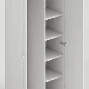 Armadio Portascope Bianco Frassinato Laundry