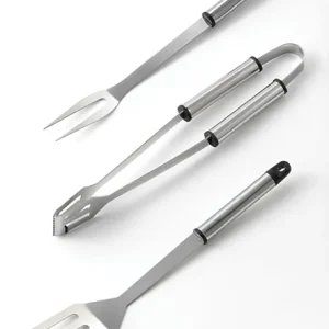 Set 3 pz Per Barbecue In Acciao Inox