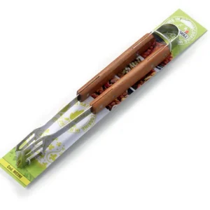 Pinza In Acciao Inox cm.39 Manico Legno