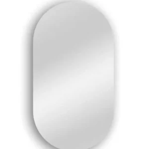 Specchio Glenda Stondato 46X76CM Con Piastra Porta Faretto