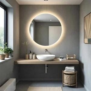 Specchio Tondo Retroilluminato Led IP44 4000K 4MM